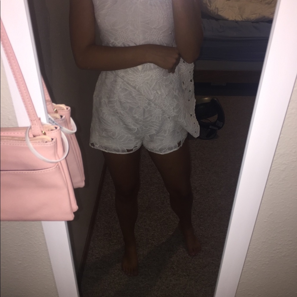 White romper from Francesca’s